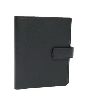 Black Taiga Leather Day Planner Cover