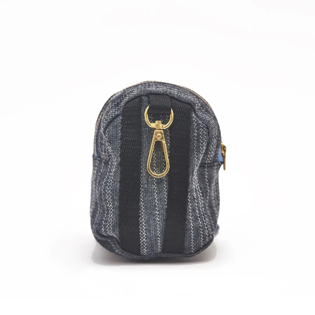 Boho Denim Stripe Backpack