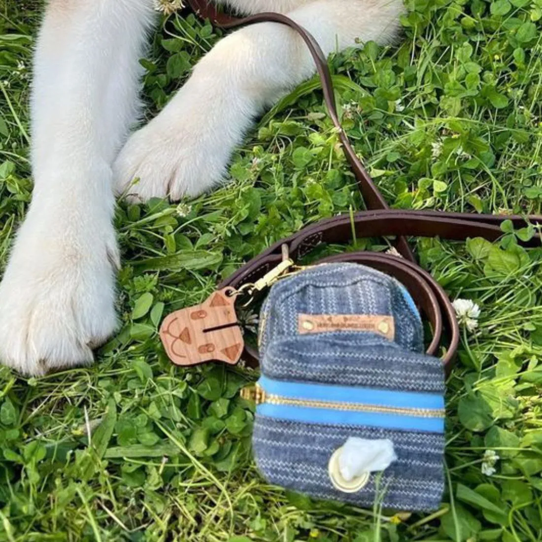 Boho Denim Stripe Backpack