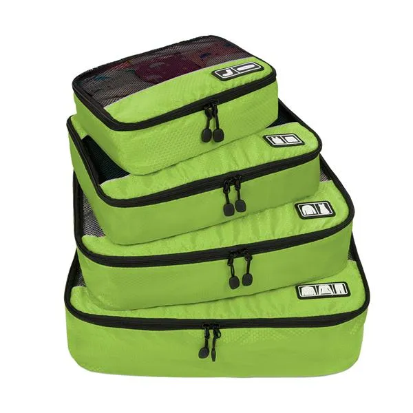 Breathable Travel Bag 4 Set Packing Cubes Luggage Organizers Fit 23" Carry on Suitcase