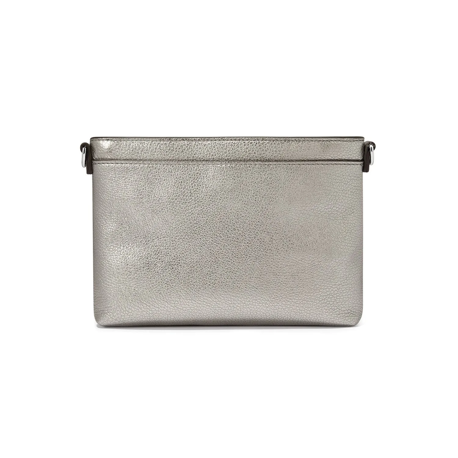 Brighton Jordyn Cross Body Organizer in Titanium