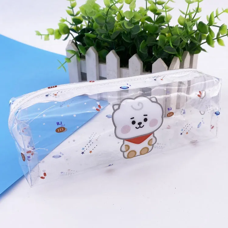 BT21 TRANSPARENT PENCIL CASE