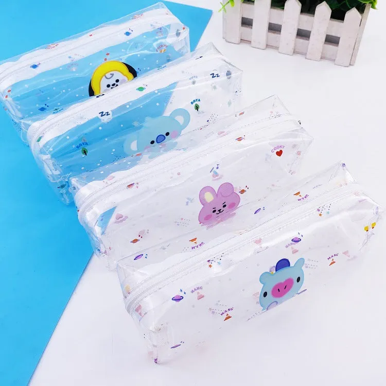 BT21 TRANSPARENT PENCIL CASE