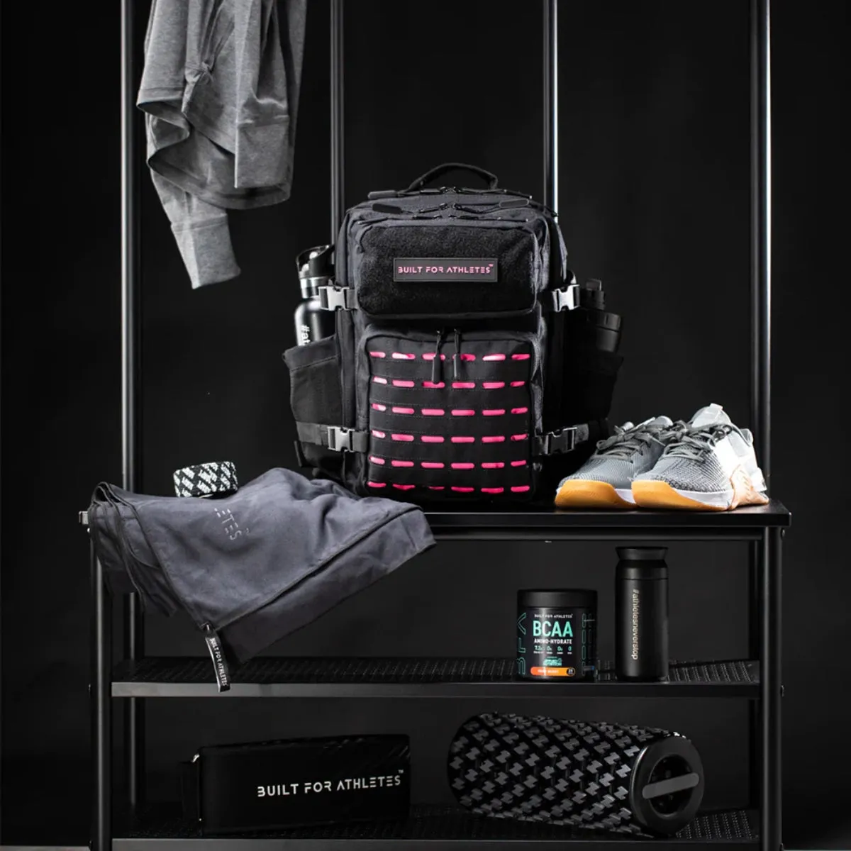 Built For Athletes Small Gym Backpack Black/Pink