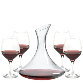 Burgundy Wine Series Gift Set with Free Luxury Satin Decanter Bag.