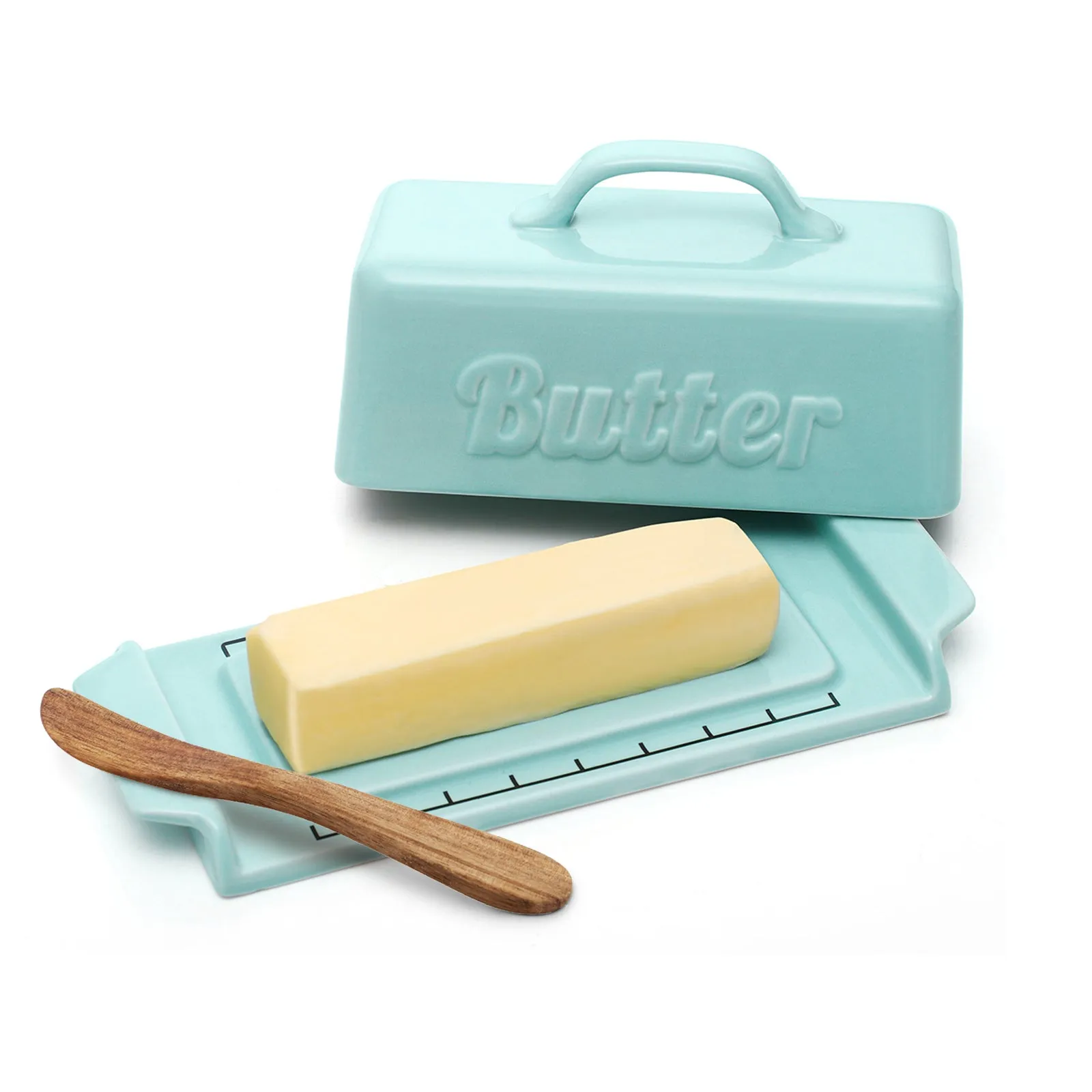 Butter Dish Set Blue