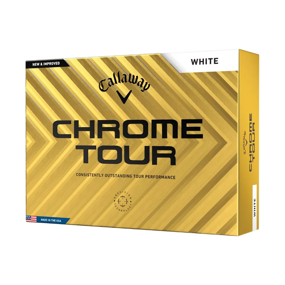 Callaway Golf Chrome Tour Golf Balls 2024 - White