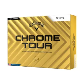 Callaway Golf Chrome Tour Golf Balls 2024 - White