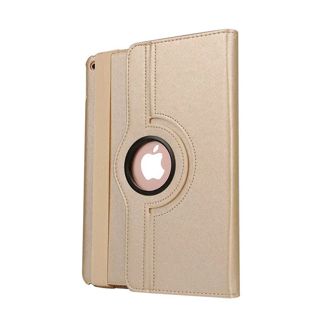 Case Cover For Apple iPad Air 2/iPad 6 (2014) PU Leather Flip Smart Stand 360 Rotating Case Screen Protector Film Stylus Pen