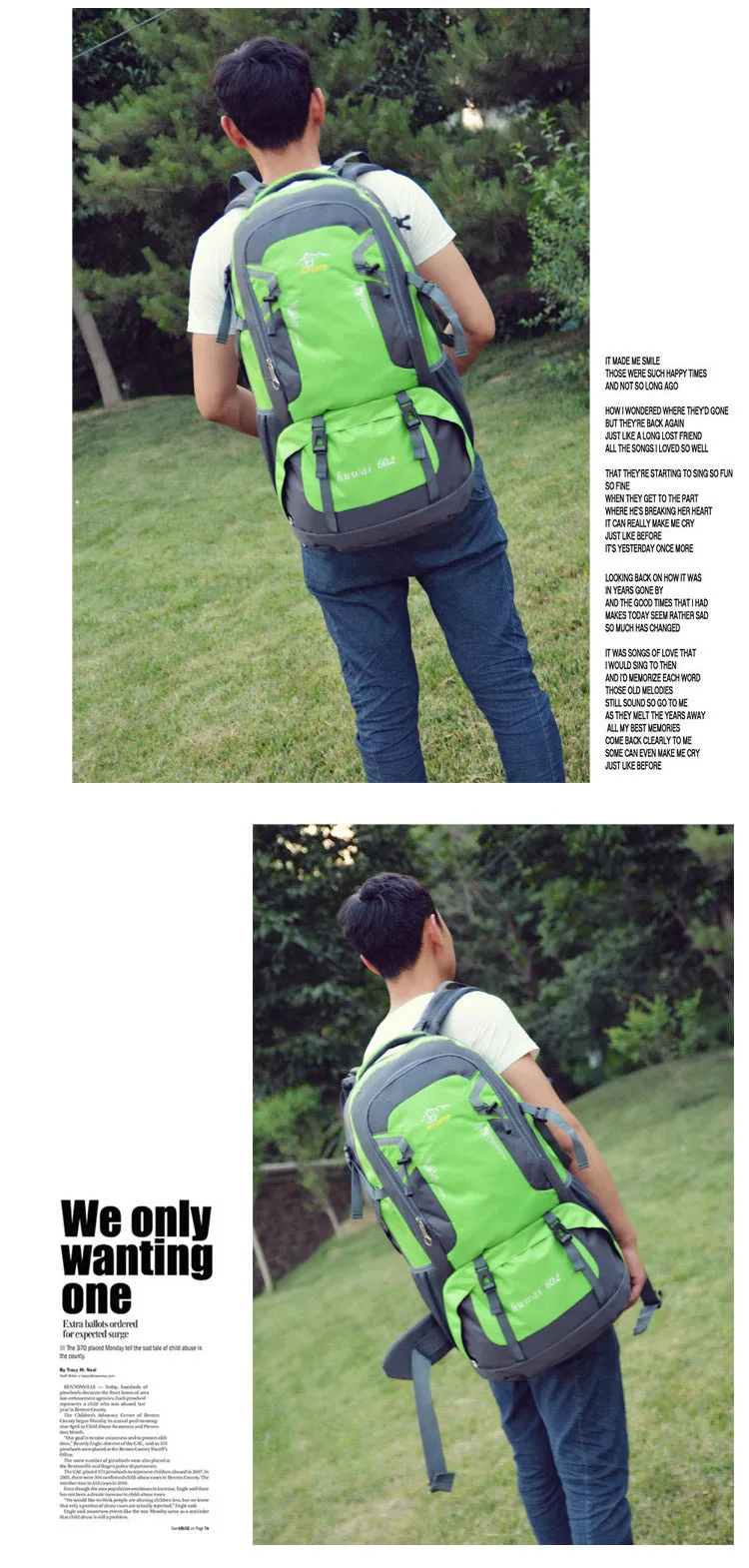 Casual Sport Outdoor Swagger Bag Polyamides and Nylon Backpack for Travel or Business