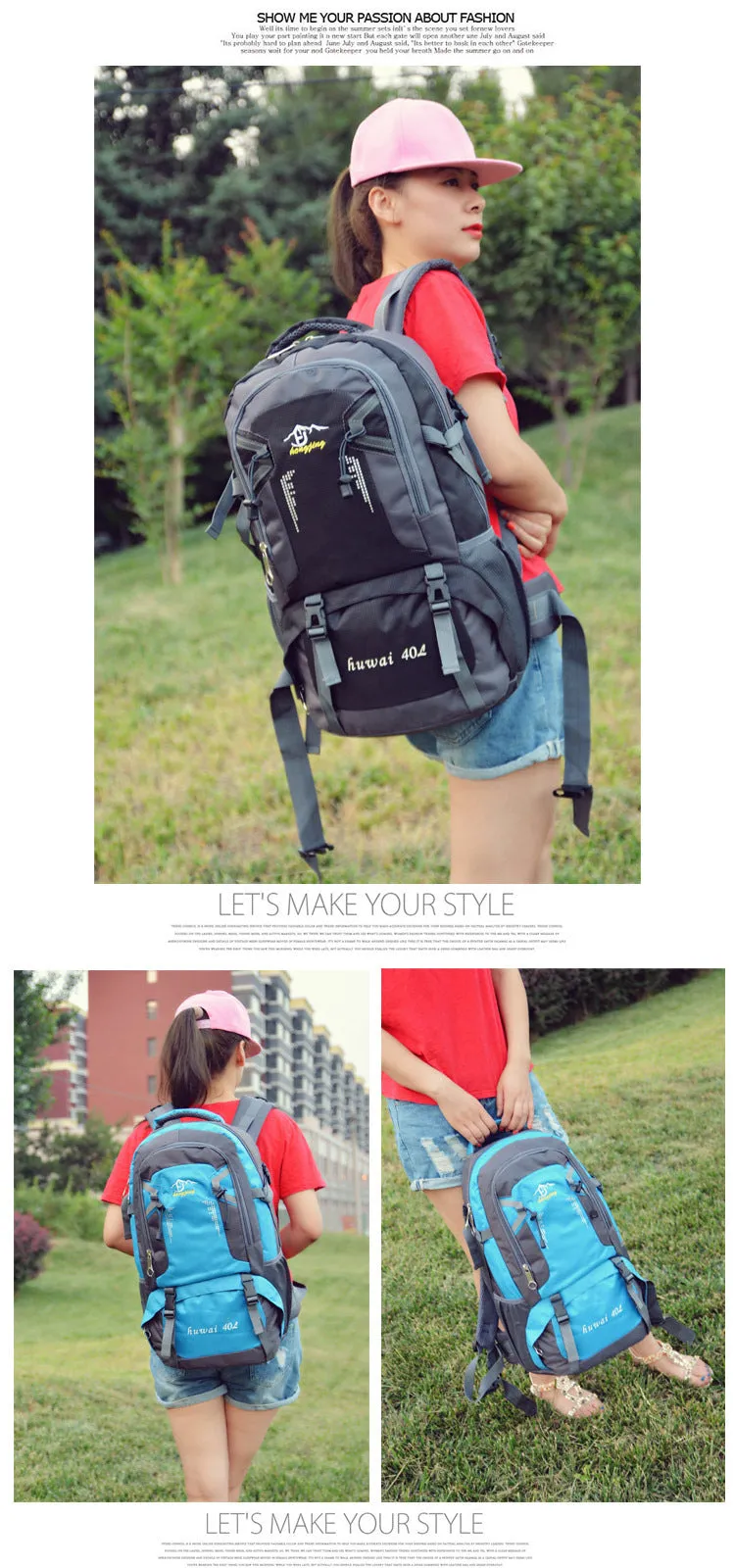 Casual Sport Outdoor Swagger Bag Polyamides and Nylon Backpack for Travel or Business