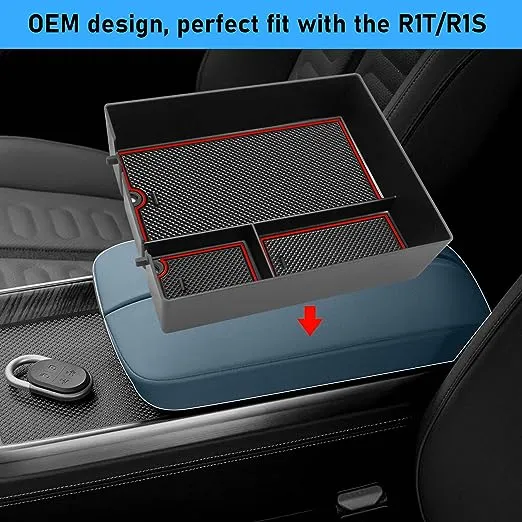 Center Console Organizer for Rivian R1T/R1S