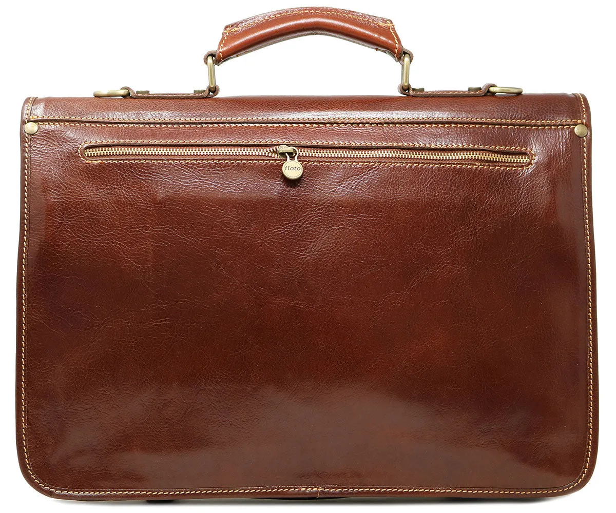 Cenzo Leather Messenger Bag