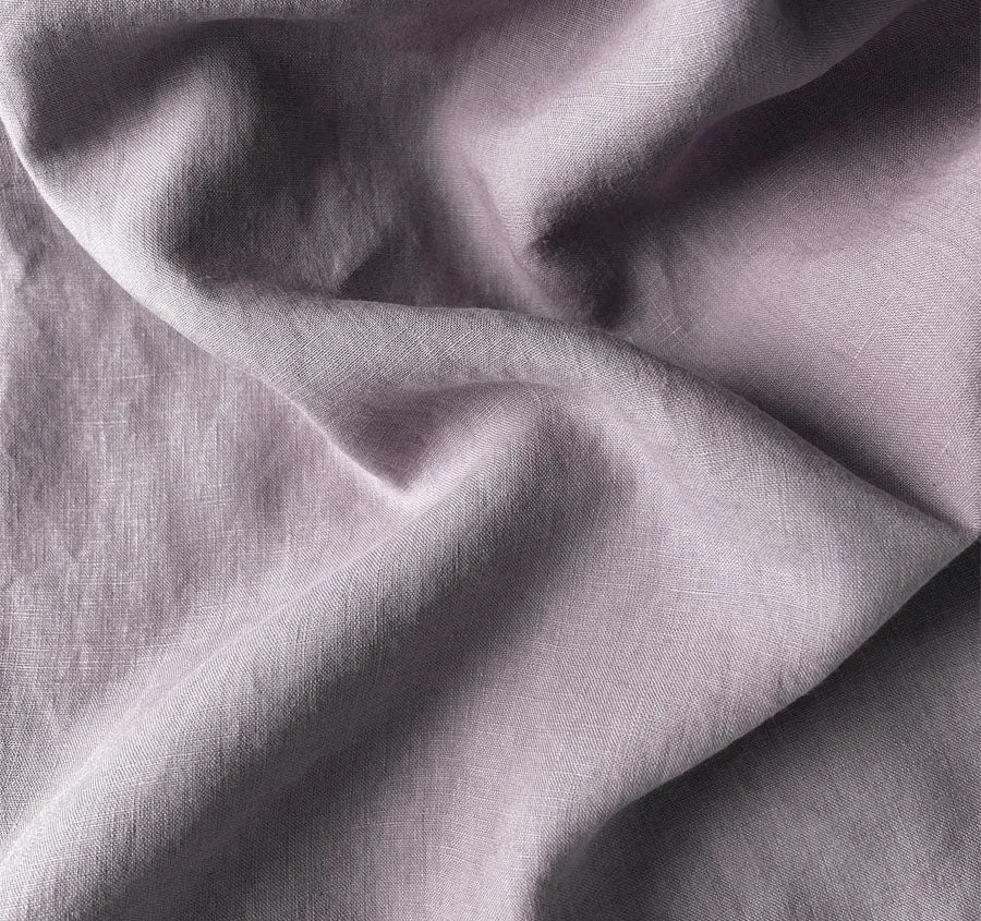 Chambray Fringe Quilt Cover Range Lilac