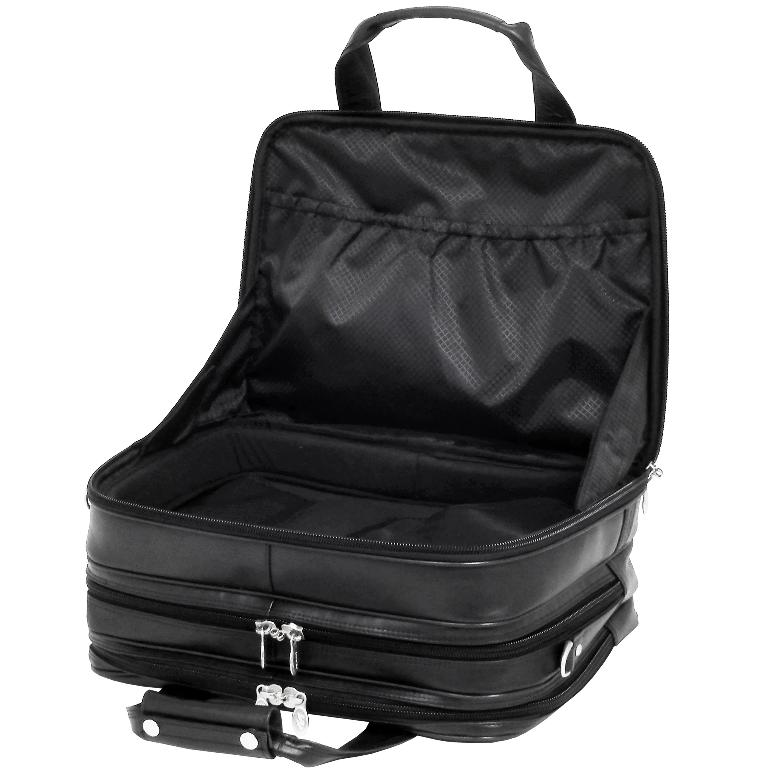 CHICAGO | 17” Leather Detachable-Wheeled Overnight Laptop Case