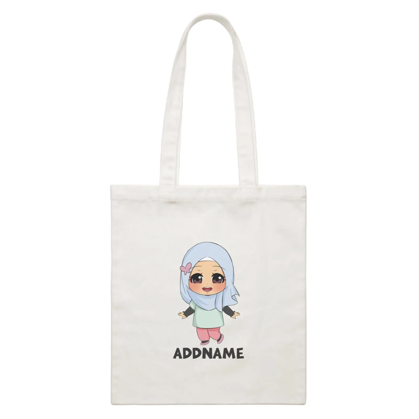 Children's Day Gift Series Little Malay Girl Addname  Canvas Bag