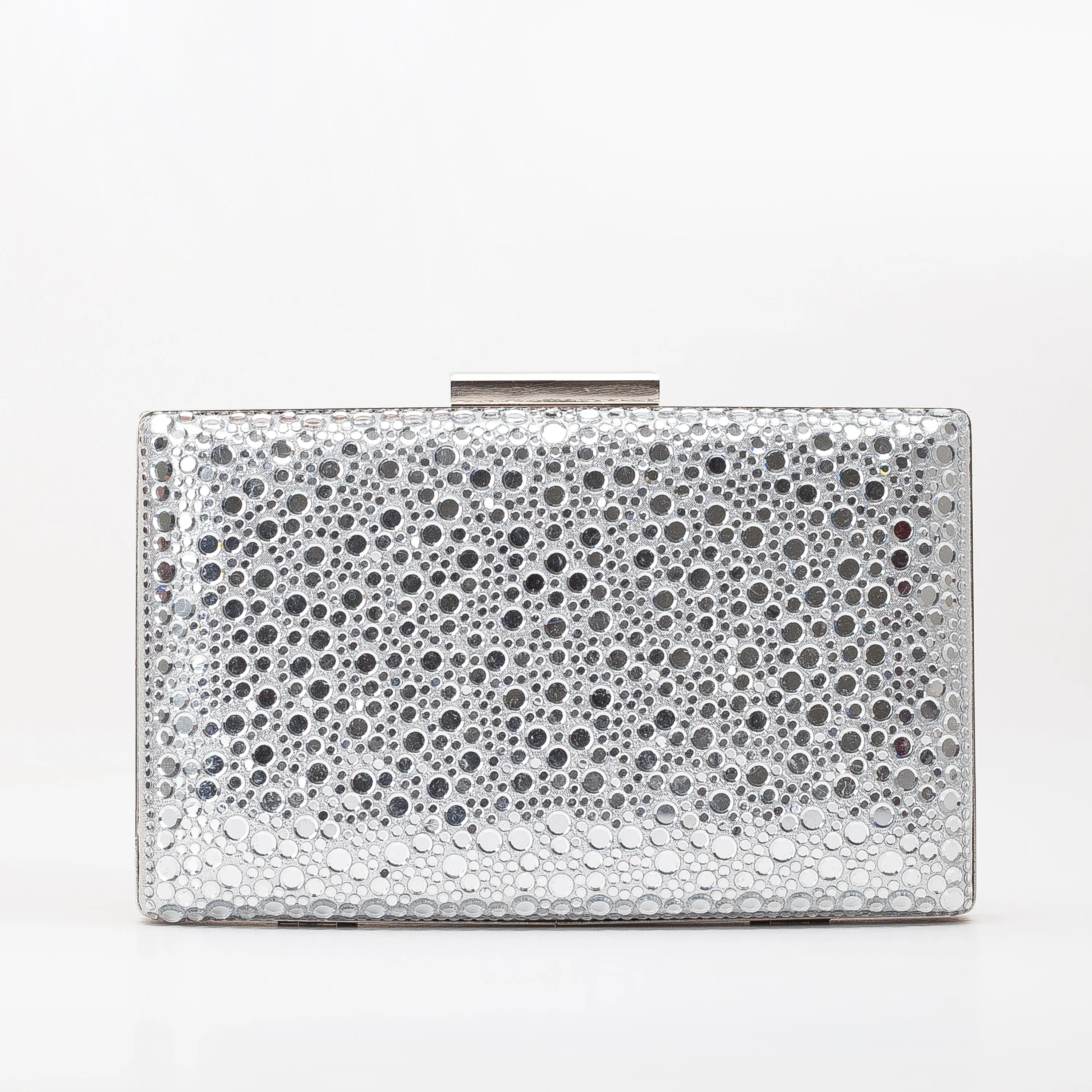 Clara - Silver Sequin Clutch