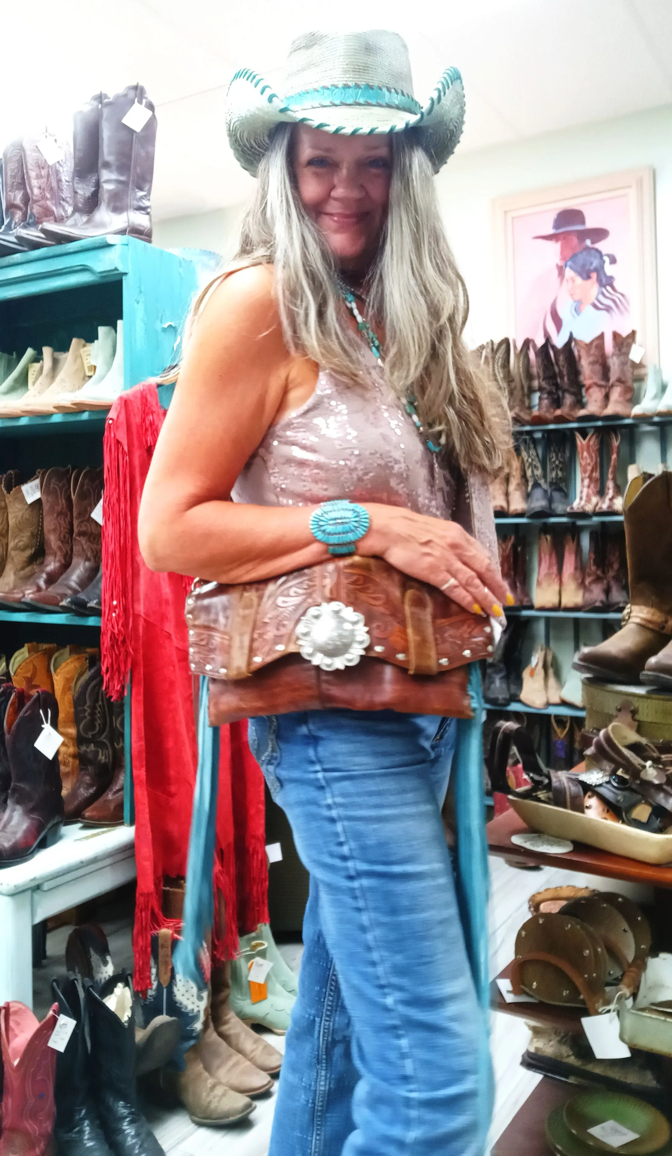 Clutch Cowboy Boot Purse CL13