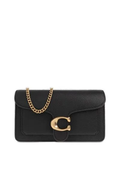 COACH Stylish Black Chain Clutch for Women: SS24 Fashion Must-Have