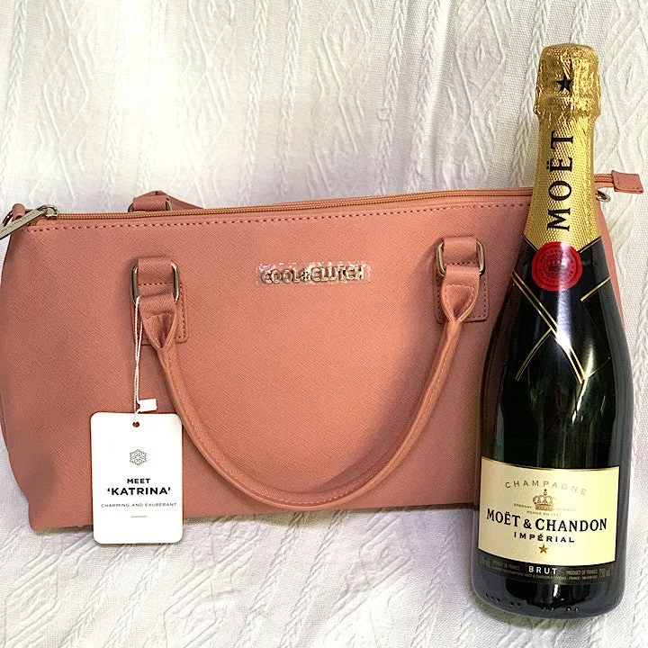 COOL CLUTCH PINK WINE BAG