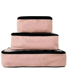 Cotton Packing Cubes, 3-pack Pink/Blush