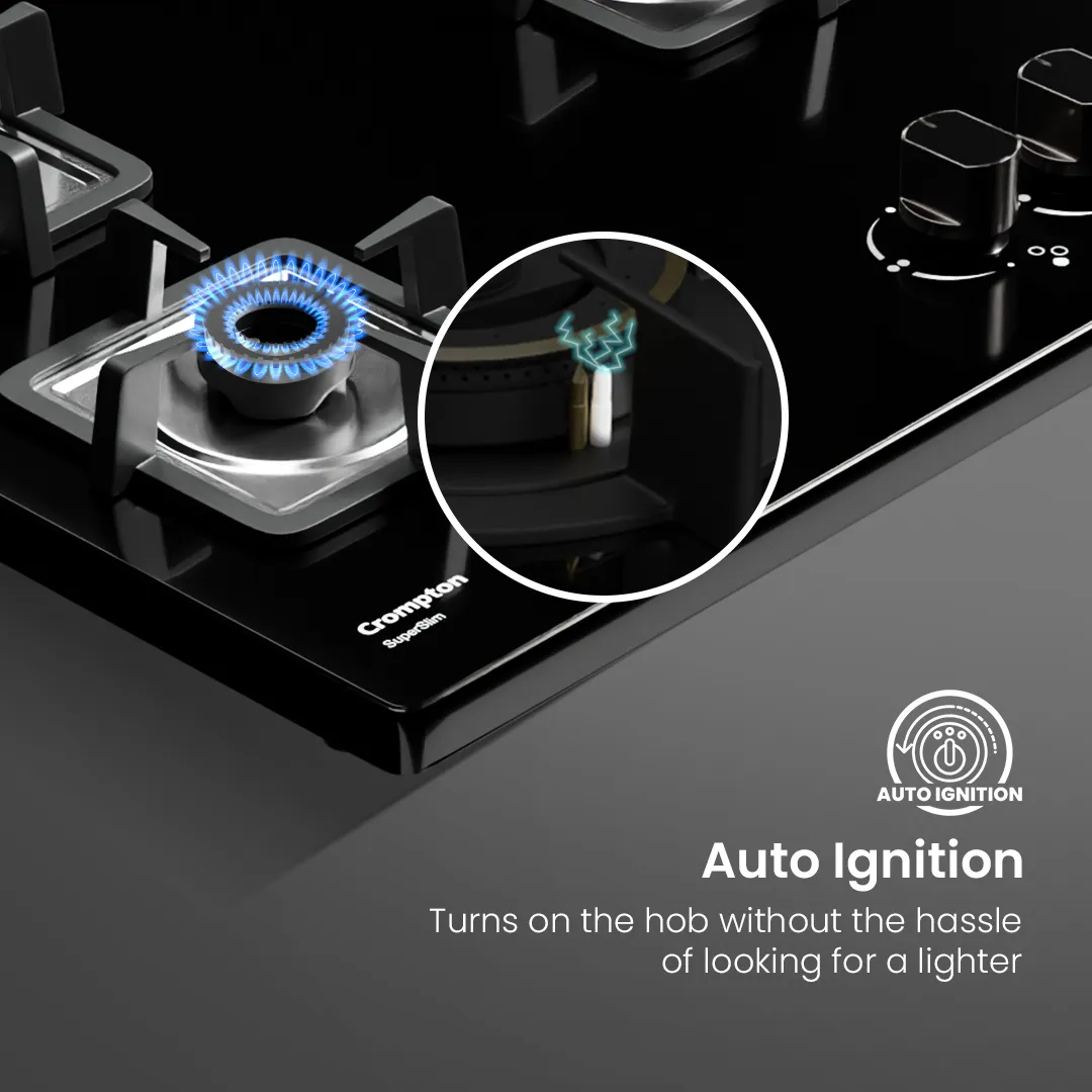 Crompton SuperSlim Gas Hob 60cm 3burner