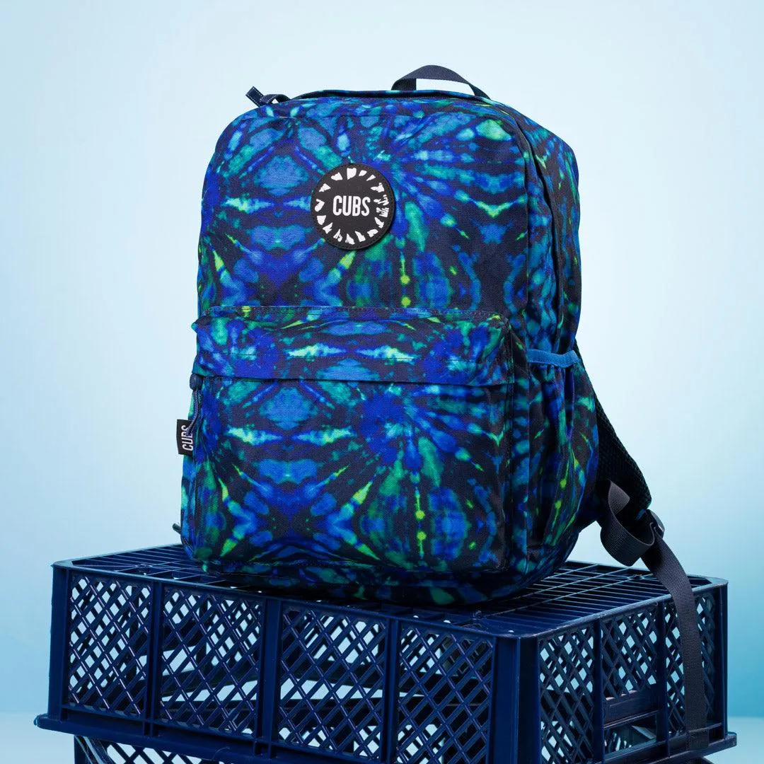 Cubs Deep Blue Tie Dye Junior Student Backpack