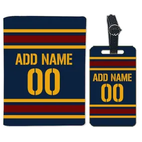 Customized Passport Cover and Luggage Tag Set - Jersey Design