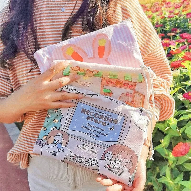 Cute Korean Cartoon Storage Bags