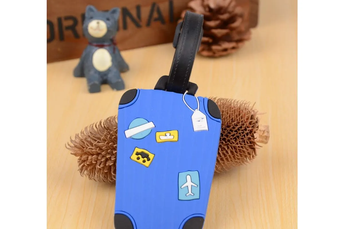 Cute Travel Suitcase Theme Luggage Tag