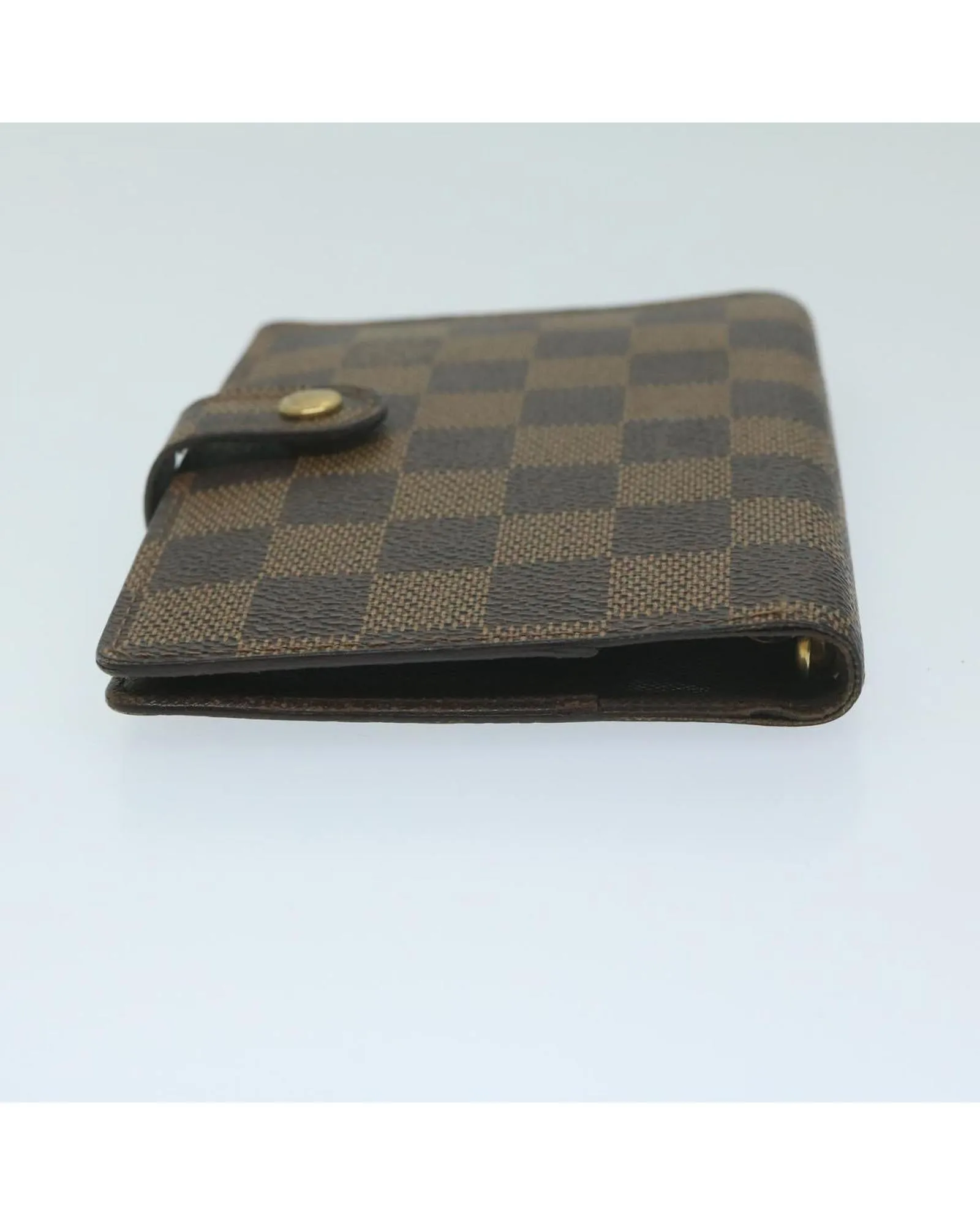 Damier Ebene Day Planner Cover with Clasp Button