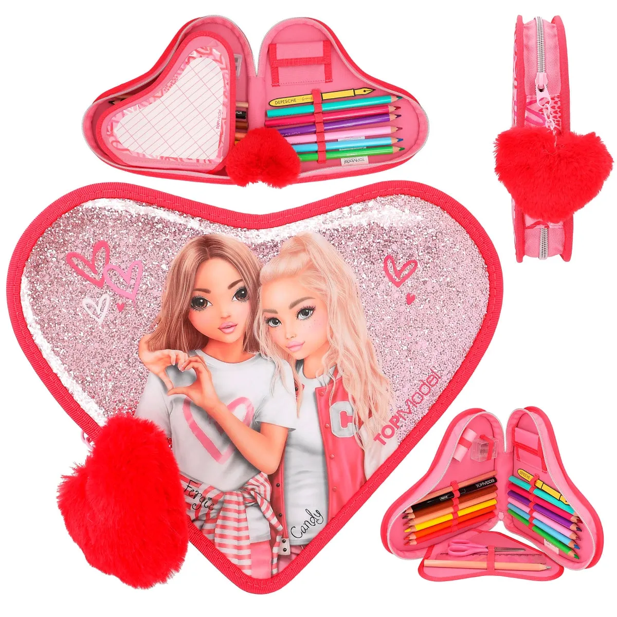 Depesche Topmodel Pencilcase in Heartshape One Love