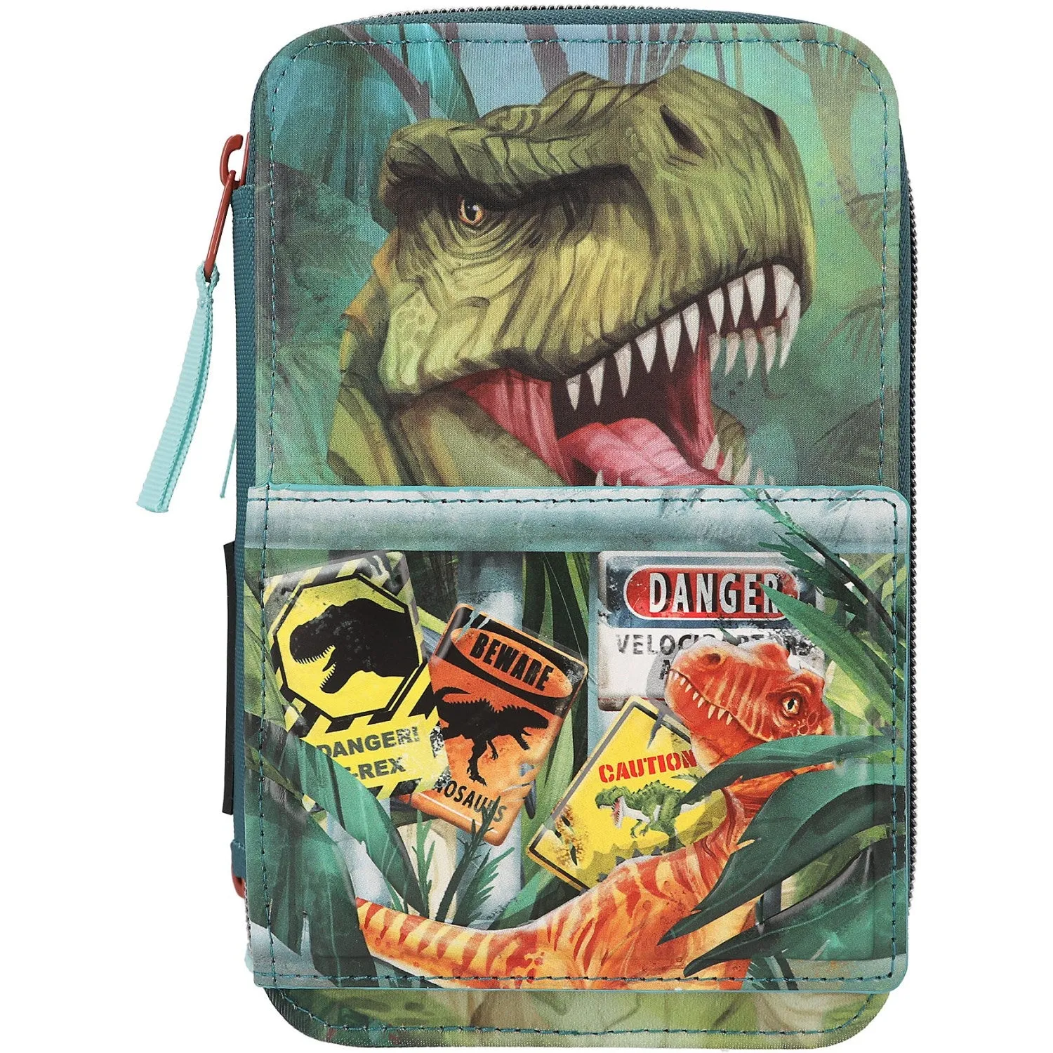 Dino World Trippel Pencil case Danger