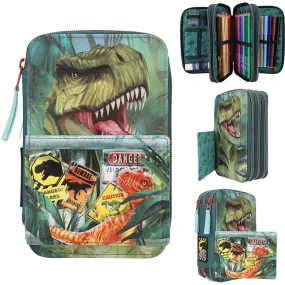 Dino World Trippel Pencil case Danger