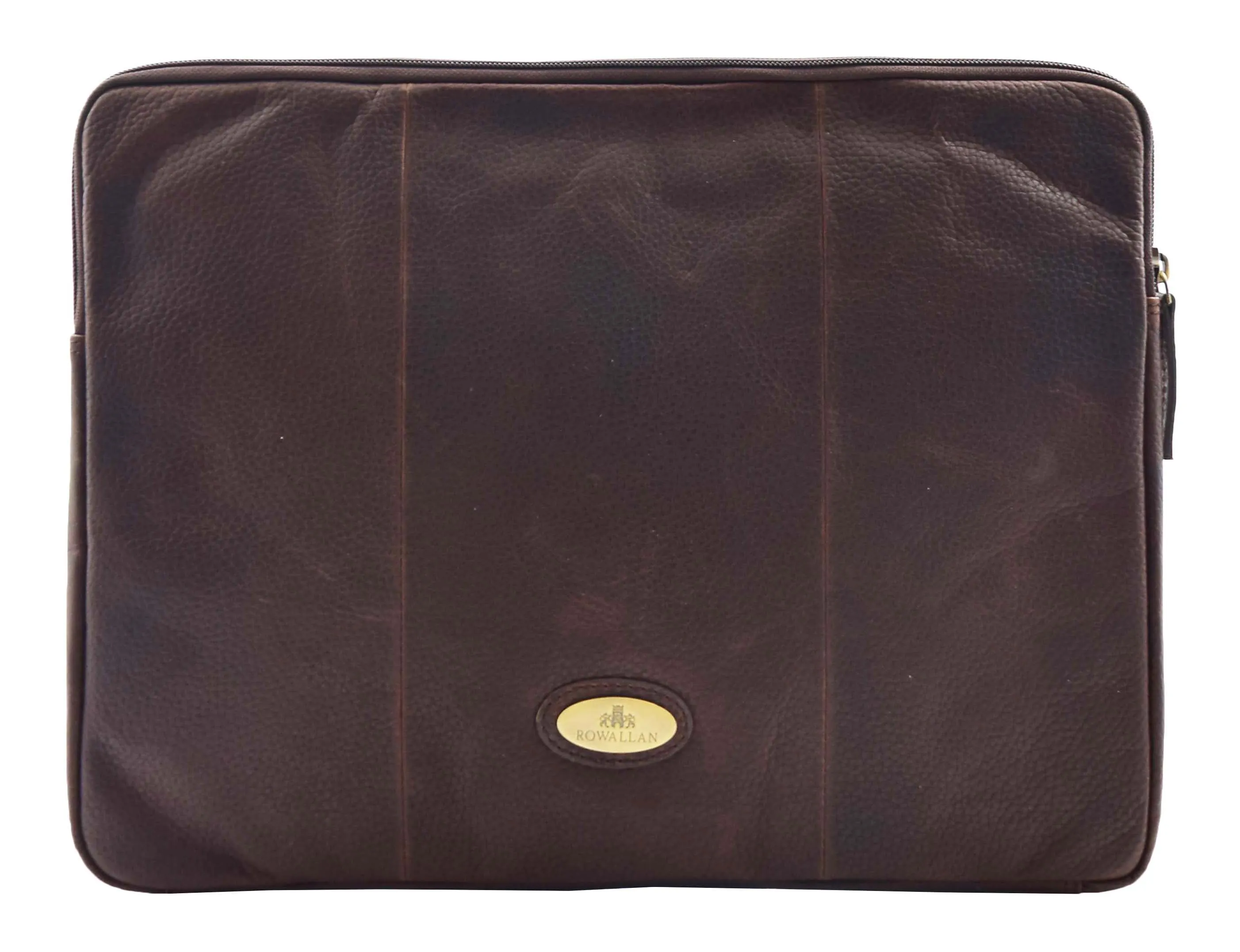 Distressed Brown Leather Folio Case iPad Files A4 Document Large Underarm Bag Archie