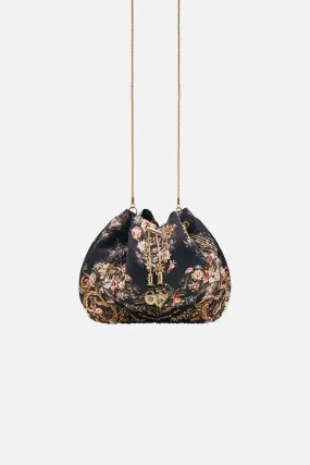 DRAWSTRING POUCH WITH CHAIN STRAP DYNASTY DAZE