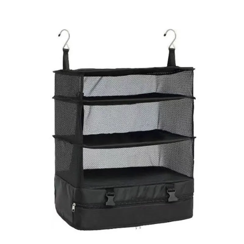 Durable Portable Hanging Luggage Organizer Travel Packing System