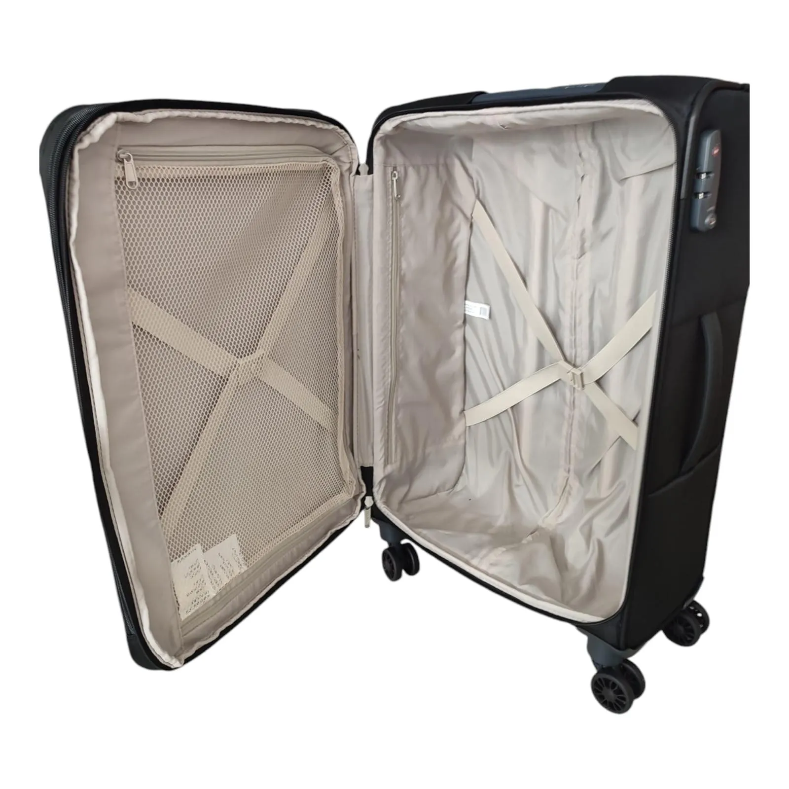 Eagle Lightweight Two-Tone Expandable Suitcase - 21 Inch Cabin