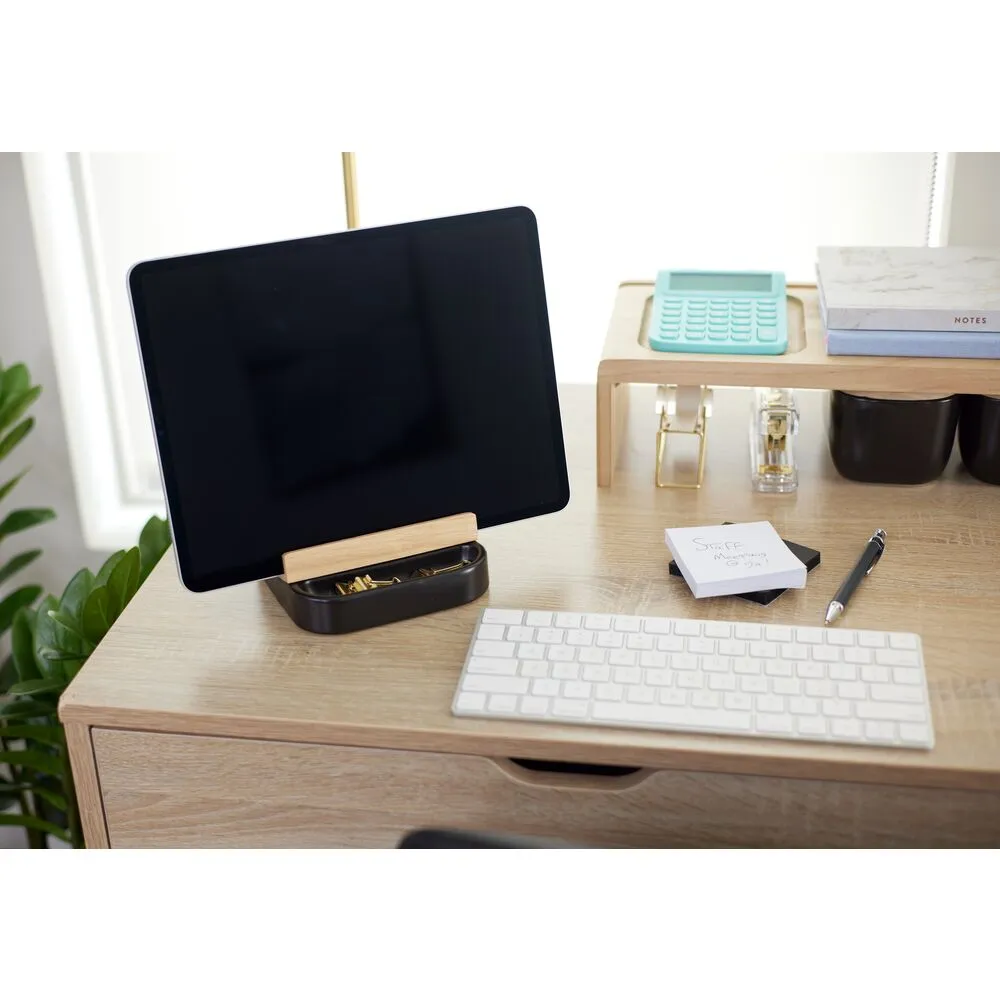 Eco Office Ceramic Tablet Stand Matte Black