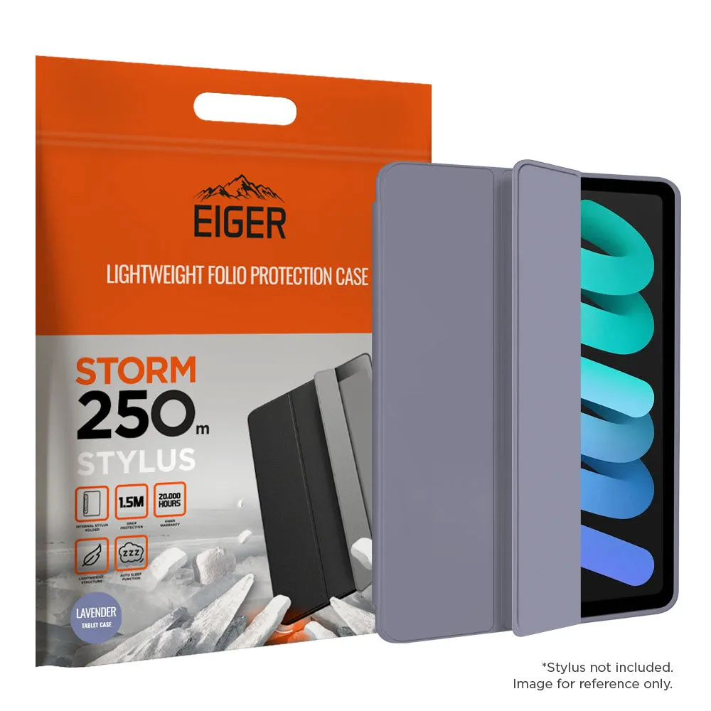 Eiger Storm 250m Stylus Case for Apple iPad Mini 7/ Mini 6 (2021) in Lavender