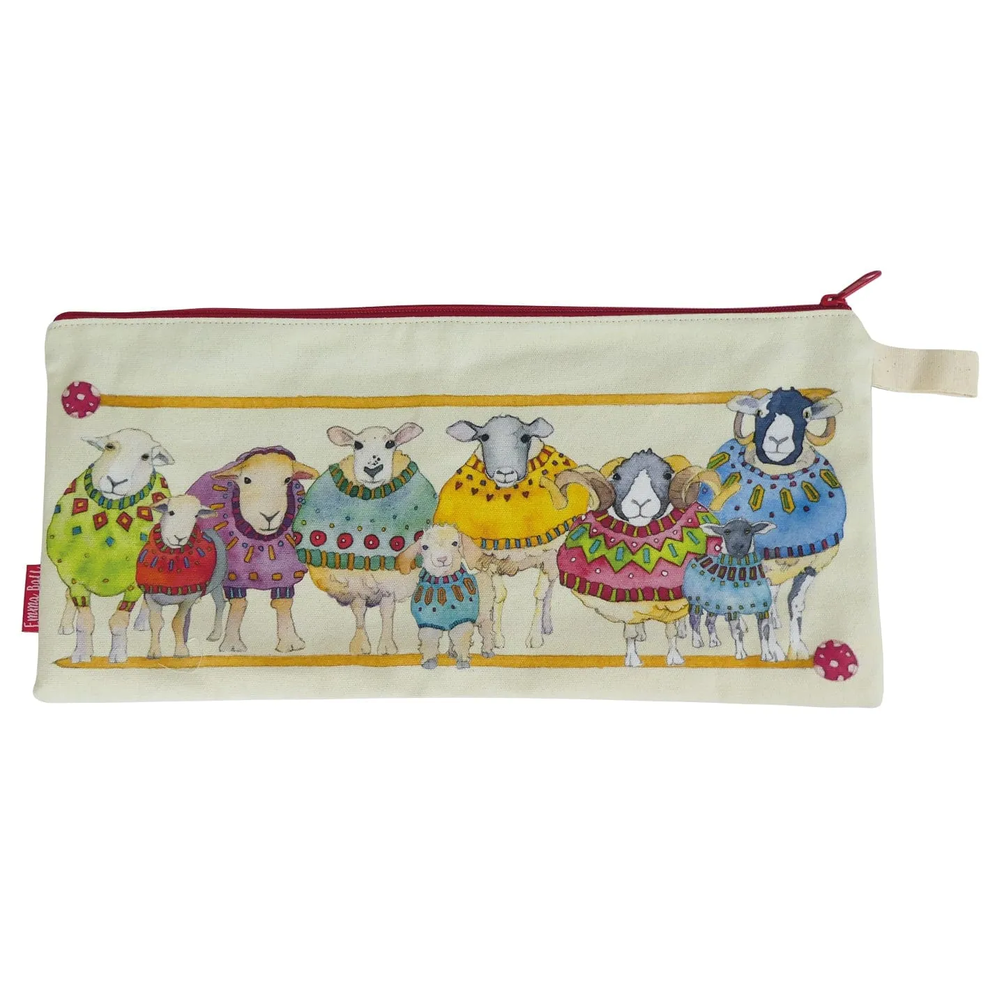 Emma Ball - Long Project Bag - Sheep in Sweaters