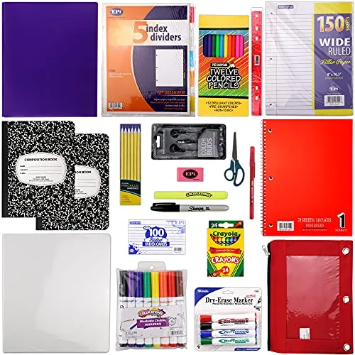 EPI Essential School Supply Kit for Fourth and Fifth Grade Students