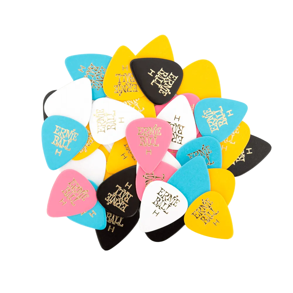 Ernie Ball 9128EB Heavy Assorted Color Picks, Bag of 144