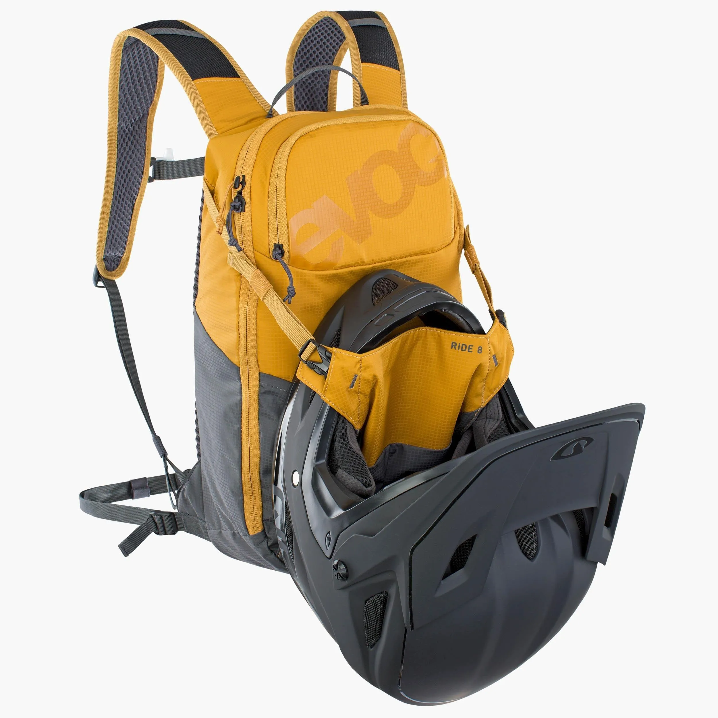 EVOC Ride 8L Backpack with 2L Bladder - Loam / Grey