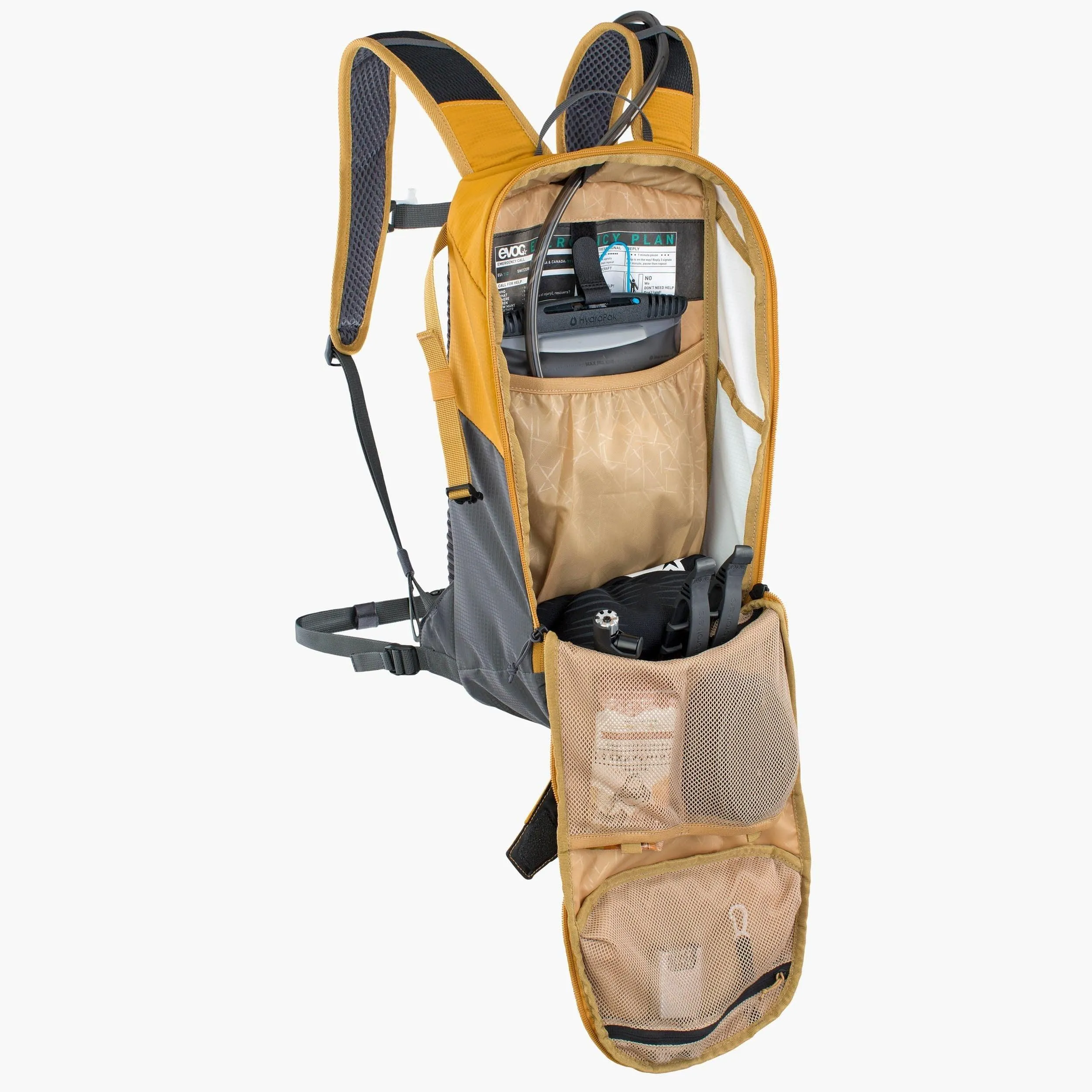 EVOC Ride 8L Backpack with 2L Bladder - Loam / Grey