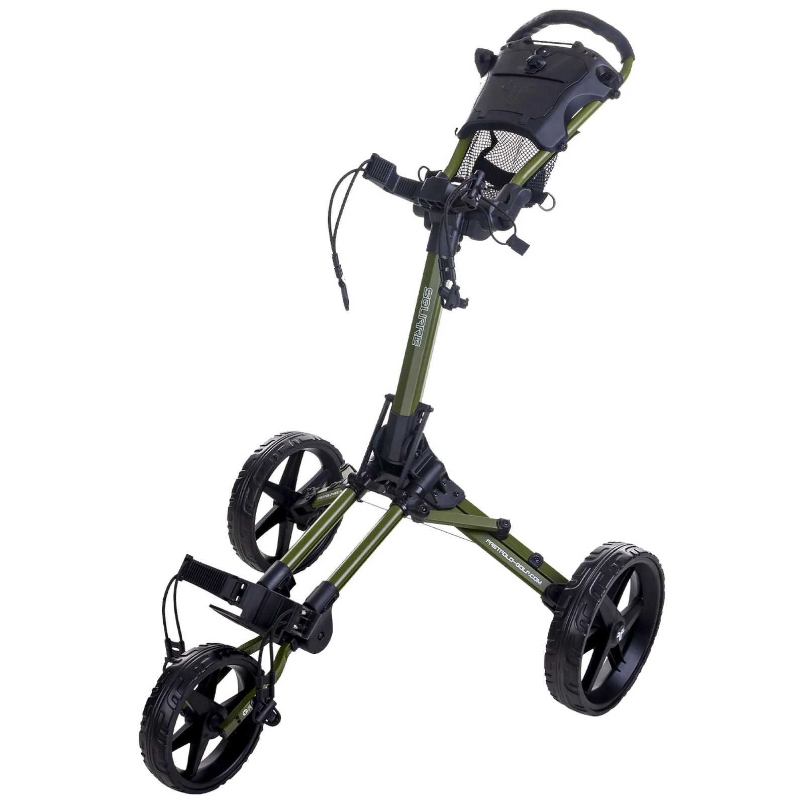 FastFold Square 3-Wheel Compact Golf Trolley