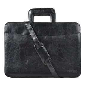 Faux-Leather Tassia Document Laptop Briefcase