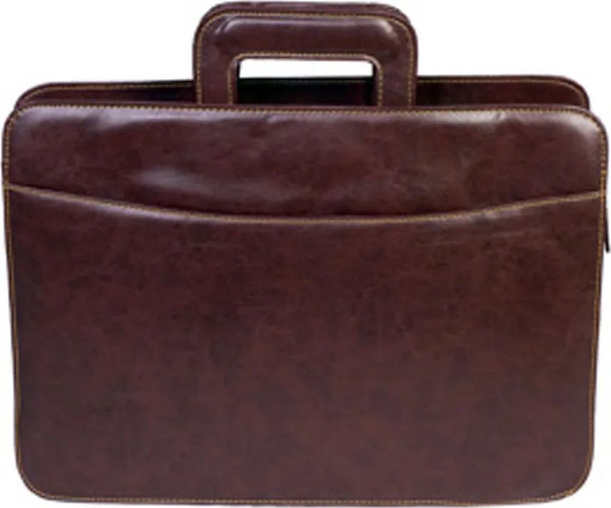 Faux-Leather Tassia Document Laptop Briefcase