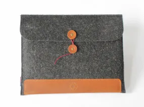 Felt &amp; Leather iPad Sleeve