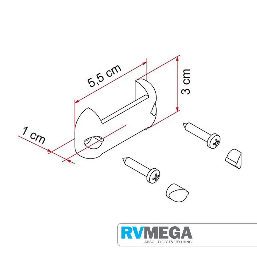 Fiamma Ladder Brackets 98655-163